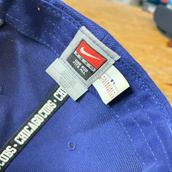 Nike Chicago Cubs Hat Adjustable Strap Back MLB Baseball Cap - Picture 7 of 8